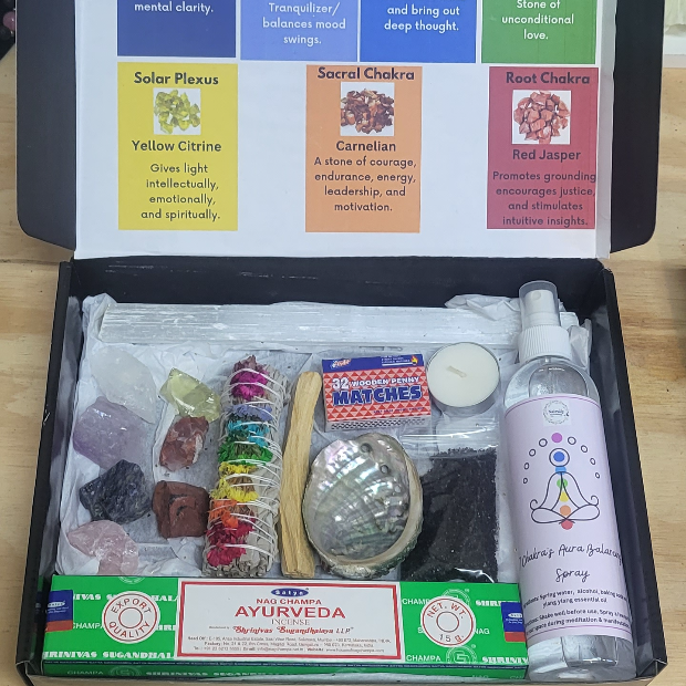 FULL SIZE CHAKRA BALANCING GIFT SET Natrully Herbs & More LLC